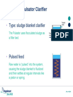 Principle of Pulsator Clarifier: Type: Sludge Blanket Clarifier