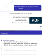 Pres5 Ecuaciones Diferenciales Ordinarias de Primer Orden (EDO)