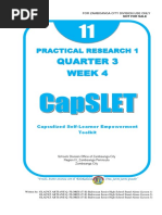 Quarter 3 Week 4: Practical Research 1