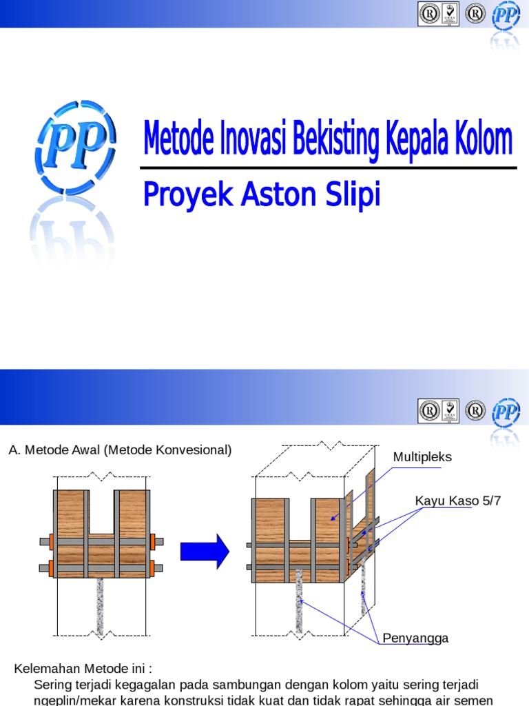 Inovasi Bekisting Kepala Kolom Efisien | PDF