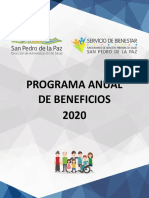 Programa Beneficios Bienestar Aã - o 2020