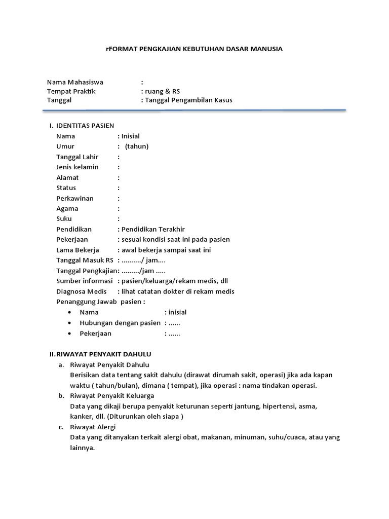 Definisi Kebutuhan Dasar Manusia Pdf
