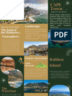 Brown Green Minimalist Travel Packages Trifold Brochure