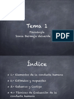 Presentación Tema 1 PDF Psicologia