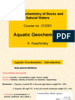 6e. Aquatic Geochemistry