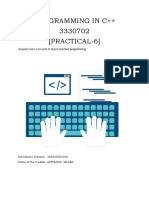 Programming in C++ 3330702 (Practical-6) : - Explain Basic Concepts of Object-Oriented Programming