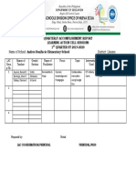 Quarterly Accomplishment Report Learning Action Cell Sessions 1 QUARTER SY 2019-2020 Name of School: Andres Bonifacio Elementary School