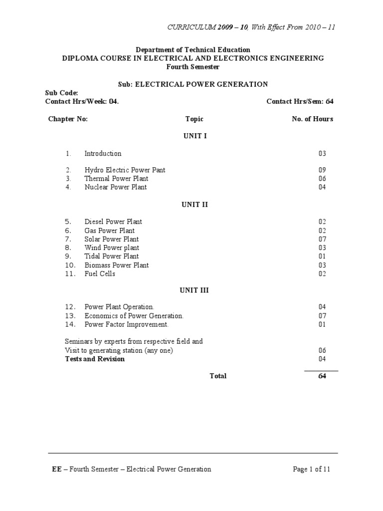 Electrical Power Generation PDF Power Station Electricity Generation