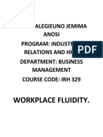 Name: Alegieuno Jemima Anosi Program: Industrial Relations and HRM Department: Business Management Course Code: Irh 329