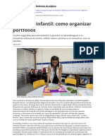 Organizar portfólios na Educação Infantil