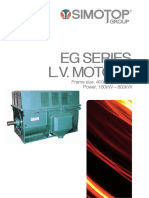 Eg Series L.V. Motors: Frame Size: 400mm 500mm Power: 160kW 800kW