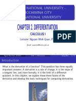 Chapter 2. Differentiation: Vietnam National University - Hochiminh City International University