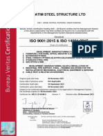 ISO 9001:2015 & ISO 14001:2015: Hatim Steel Structure LTD