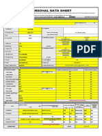 Format - CS Form No. 212 Revised Personal Data Sheet
