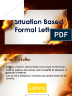 Situation Based Formal Letters