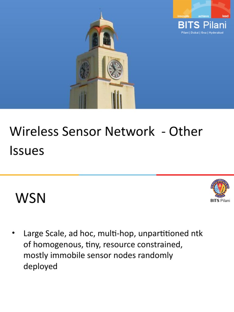Wireless Sensor Network Design Issues | PDF | Computers | Technology ...