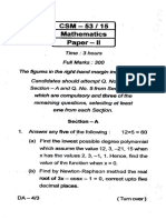 CSM 15 53 Mathematics Paper II