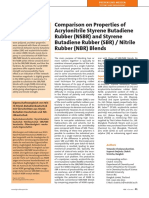 Comparison On Properties of Acrylonitrile Styrene Butadiene Rubber (NSBR) and Styrene Butadiene Rubber (SBR) / Nitrile Rubber (NBR) Blends