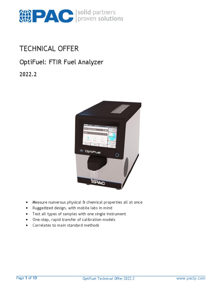 OptiFuel Tech Offer 2022.2 | PDF