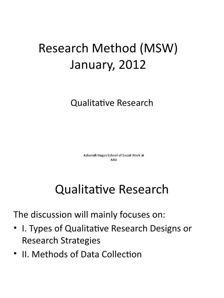 Qualitative Research Methods | PDF | Qualitative Research | Ethnography