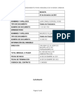 Contrato Arrendamiento Plantilla