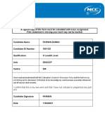 A Signed Copy of This Form Must Be Submitted With Every Assignment. If The Statement Is Missing Your Work May Not Be Marked