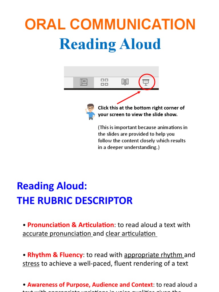 Oral Communication Reading Aloud PDF Stress (Linguistics) Oil Spill