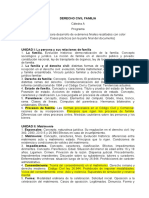 Familia. Temas de Exámenes Finales Señalados Con Color en Programa