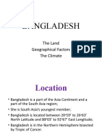 Bangladesh: The Land Geographical Factors The Climate