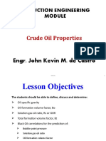 Properties of Crude Oil