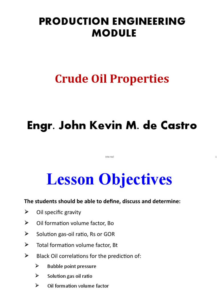 Crude Oil Properties and Calculations | PDF | Petroleum Reservoir | Density
