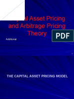 Capital Asset Pricing and Arbitrage Pricing Theory: Additional