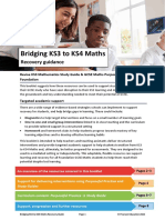 KS3 Maths Revision Guide KS4 Purposeful Practice Recovery Guidance