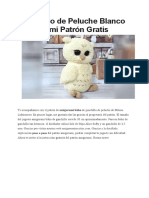 PDF Buho de Peluche Blanco Amigurumi Patron Gratis