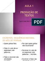 Slides - Língua Portuguesa-Produção de Textos