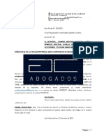 Caso Fiscal N° 033-2022 - Abogado se apersona y nombra defensor