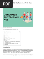 Services Covered by The Consumer Protection Act, 2019