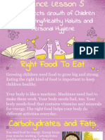 Science 1stQ Lesson 5 - Good Eating or Healthy Habits and Personal Hygiene