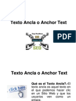 Texto Ancla o Anchor Text