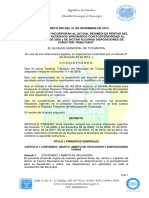 Estatuto de Rentas Tocancipa Actualizado o Decreto 090 de 2014