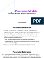 Single-Parameter Models: Binomial, Normal, Poisson, Exponential