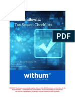 2021 Ed Mendlowitz Tax Season MAP and Getting Affairs in Order Checklists 012821
