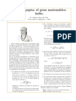Brahmaguta - El Gran Matemático Indio