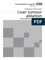 Liver Tumour Ablation: Radiology Department