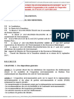 Decret Portat Conduite Et Modalités D'organisation de L'inspection Environementale