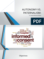 Autonomy vs Paternalism