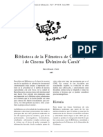 B F C D C: Iblioteca de La Ilmoteca de Atalunya I de Cinema Elmiro de Aralt'