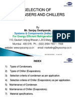 Selection of Condensers and Chillers: Systems & Components (India) Pvt. LTD