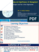 Chapter 1 Meaning and Significance of Management