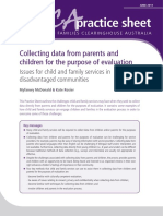 Practice Sheet: Collecting Data From Parents and Children For The Purpose of Evaluation